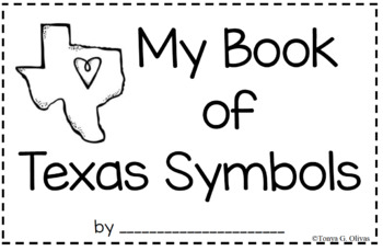 Preview of Texas Symbols-- Interactive Book