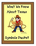 Texas Symbols Packet for  kindergarten and 1st grade Socia