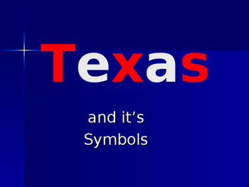 Preview of Texas Symbols PowerPoint
