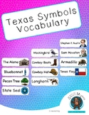 Texas - Symbols Vocabulary