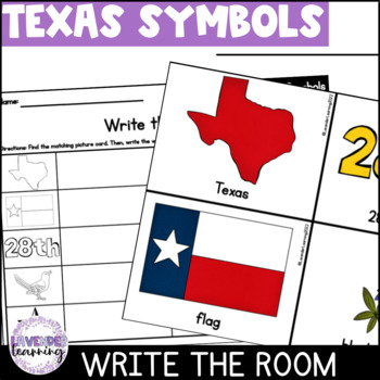 Preview of Texas State Symbols Write the Room - Texas Write the Room 