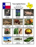 Texas Symbols review sheet, data, and test