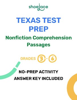 Preview of Texas Test Prep Nonfiction STAAR Test Prep Bundle - Grades 3-6