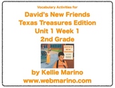 Texas Treasures Vocabulary Activities for David's New Friends