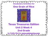 Texas Treasures Vocabulary Activities for One Grain of Rice