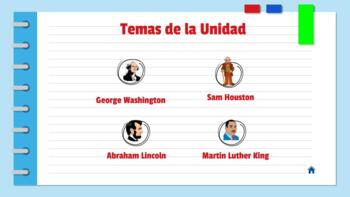 Preview of Texas & US: Historical Figures and Patriotic Symbols in Spanish