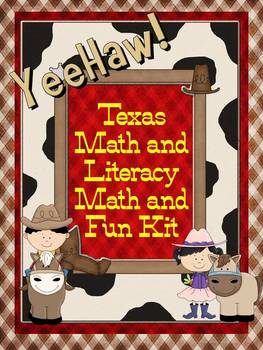 Preview of Texas Western Rodeo Literacy and Math Fun Kit (Printable bundles)