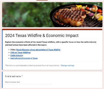 Preview of Texas Wildfire & Economic Impact
