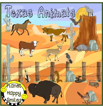 Preview of Texas Writing Activity ~ Texas Animals