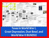 Texas in World War I, The Great Depression, Dust Bowl, and