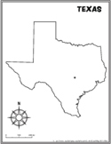 Texas map and worksheet