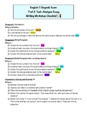 Text-Analysis Essay Checklist/Color Coding Strategy and Se