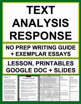 text analysis response essay outline