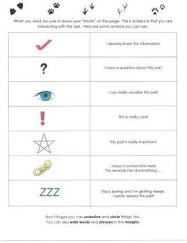 Preview of Close Reading Symbols Anchor Chart for Grades 4 and Up