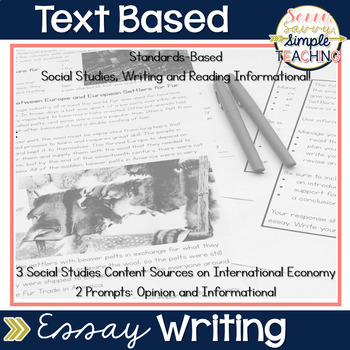 Preview of Text Based Essay Writing - International Economy