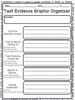 6th grade practice citing textual evidence worksheet