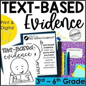 Preview of Text-Based Evidence Unit | Close Reading Practice | RAP Written Response Lesson