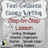 Text Based Evidence Writing | Essay | Rubrics| RACES | Organizers