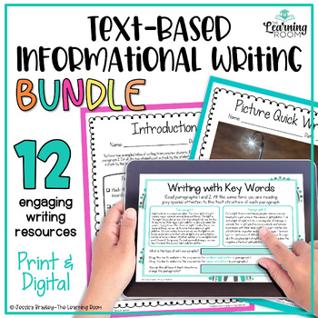 Preview of Text Based Informational Writing: Differentiated BUNDLE | Grades 4-6