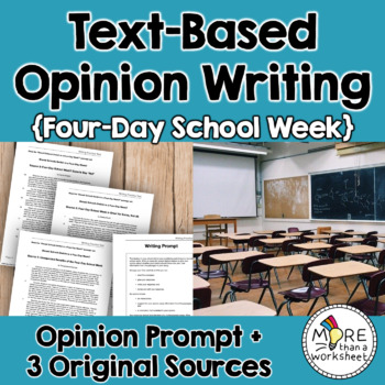 Preview of Text-Based Opinion Writing Practice (Should Schools Switch to a Four-Day Week?)