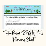 Text-Based RPG Writer's Planning Sheet