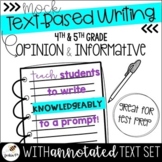Text Based Writing (4th & 5th Grade - Informative & Opinio