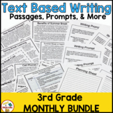 Text Based Writing and Reading Monthly Passages and Prompts