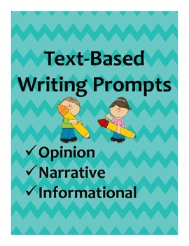Preview of Text-Based Writing Prompts (Multiple Genres) Plus Sorting Activity