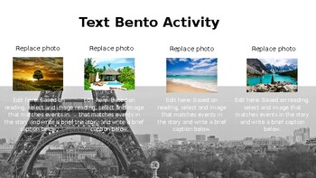 Preview of Text Bento Activity Template