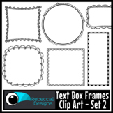 Text Box Border Frames Clip Art Set 2