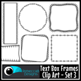 Text Box Border Frames Clip Art Set 3