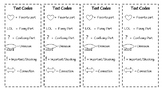 Text Coding Bookmarks & Interactive Notebook