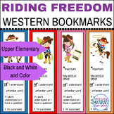 Text Coding Bookmarks - Wild West Theme