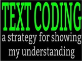 Text Coding Set: PowerPoint, Worksheet, and Bookmarks