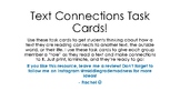 Text Connection Task Cards FOR ANY TEXT!