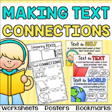 Reading Text Connection Worksheets, Posters & Bookmarks