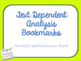 Text Dependent Analysis Bookmarks