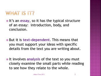 text dependent analysis essay