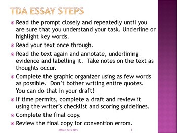 text dependent analysis essay