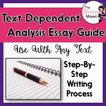 Preview of Text Dependent Analysis Essay Guide - Print & Digital