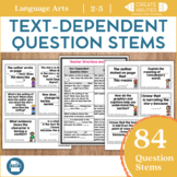 Text Dependent Question Stems