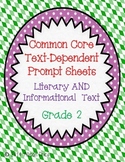 Text Dependent Questions: Grade 2