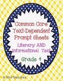 Text Dependent Questions: Grade 4