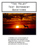 "The Veldt" Text Dependent Questions