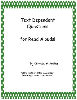 Preview of Text Dependent Questions and flashcards for "Duck on a Bike"