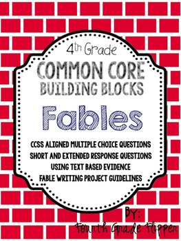 Preview of Text Dependent Questions with Claims and Fable Themed Writing Guide 