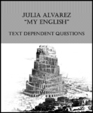 ELA Test Prep (Characterization): Julia Alvarez "My Englis