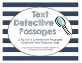 Text Detective Passages - Text Based Evidence - Close Reading