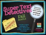 Text Detectives- Find the Text Evidence Fall BUNDLE! (Augu