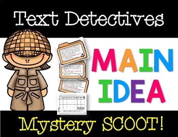 Preview of Text Detectives: Main Idea Mystery SCOOT